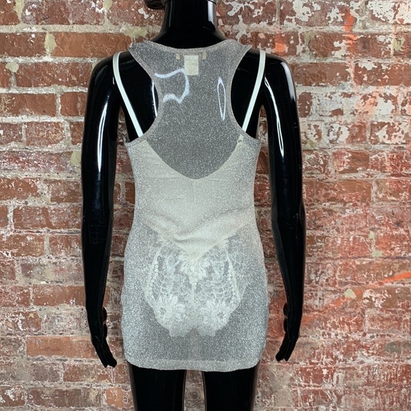 Arden B Metallic Racerback Tank Size Small - Picture 4 of 5